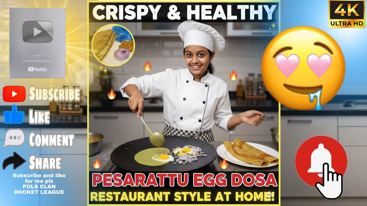 Perfect Pesarattu Egg Dosa Recipe 🍳 | ఇలా చేస్తే ఎంతో రుచిగా వస్తుంది! #food #telugu #cooking 