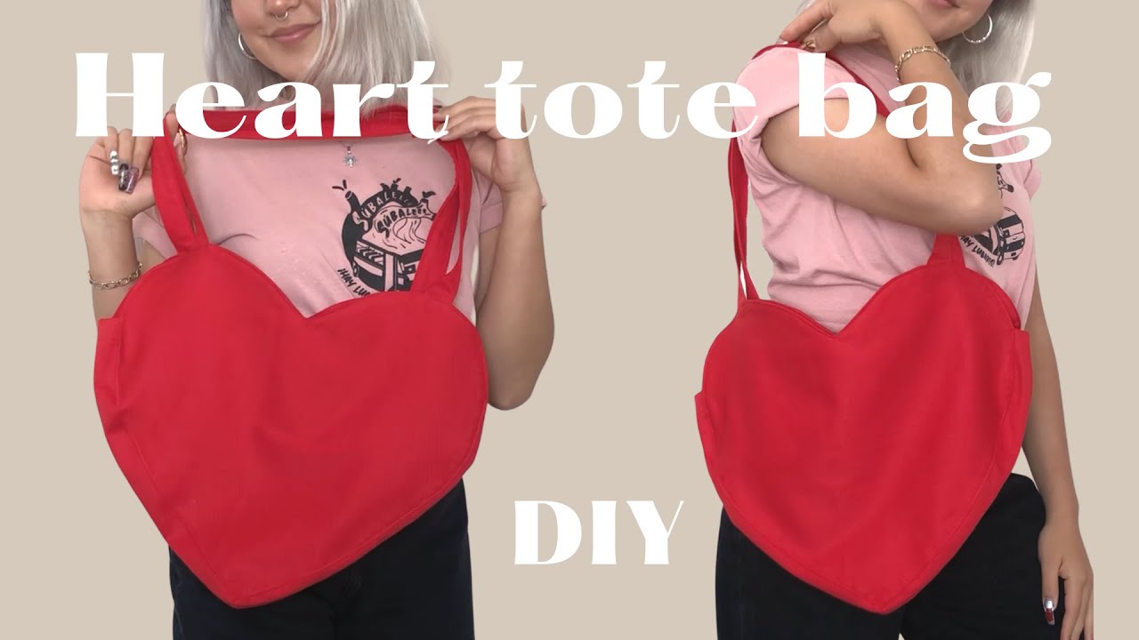 Tote Bag Corazón DIY - Bolsa para San Valentín FÁCIL