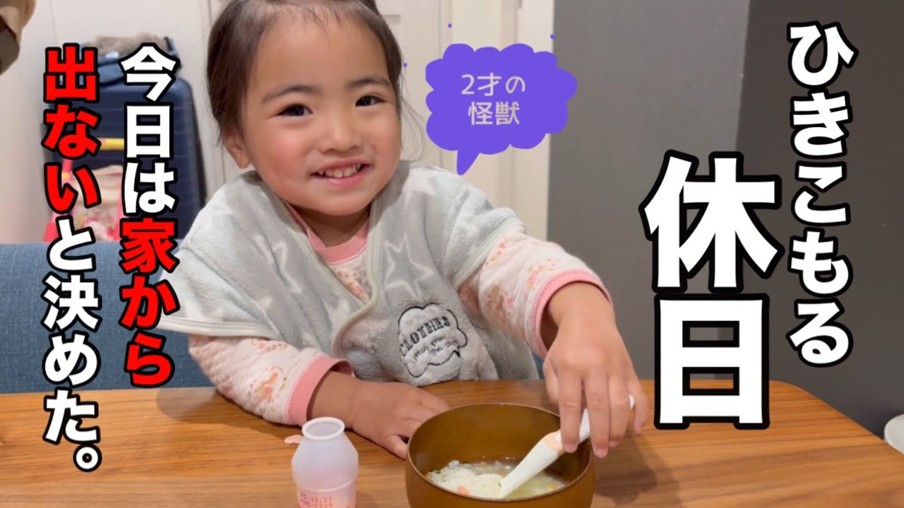 【2歳怪獣と過ごす】家から出なかった休日が大変だったw