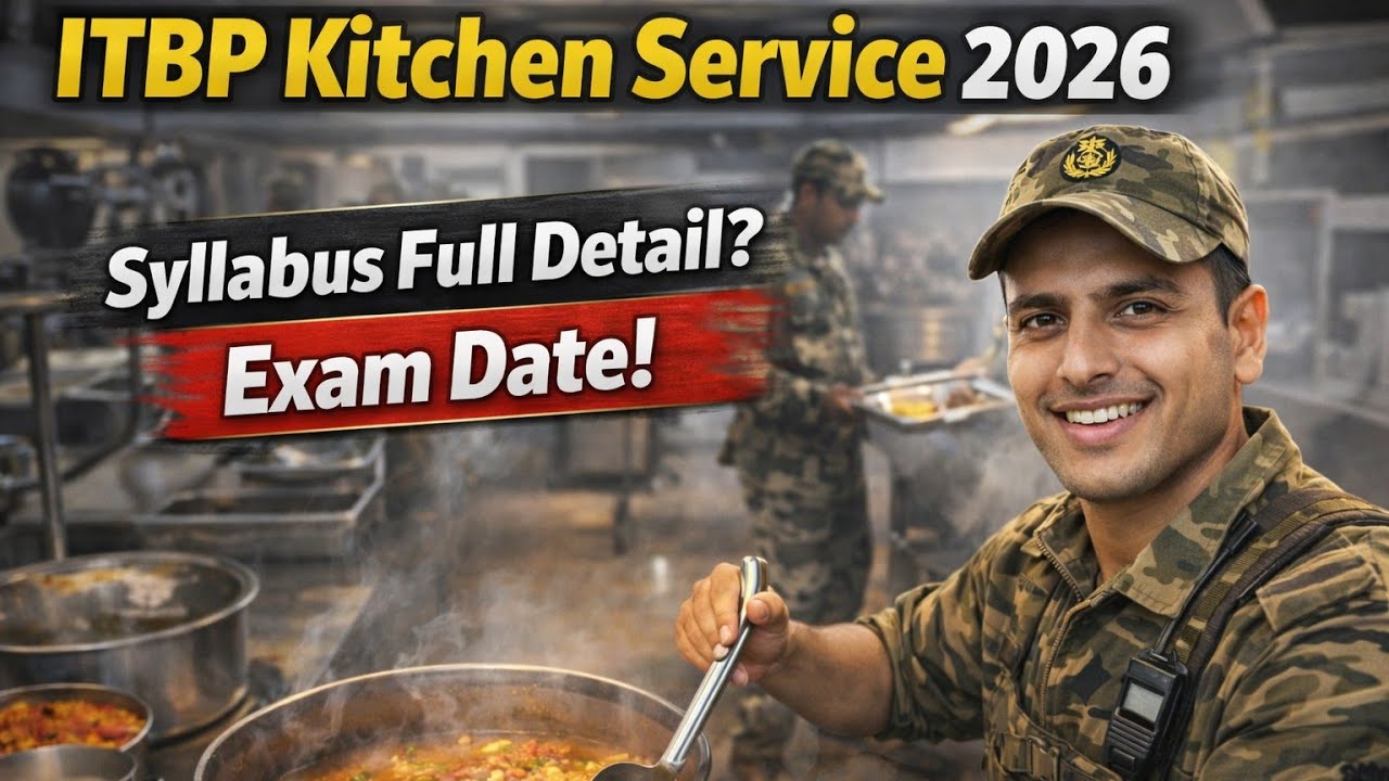 ITBP kitchen Service Exam date 2026 || ITBP kitchen service syllabus 2026 || javed Force Academy 
