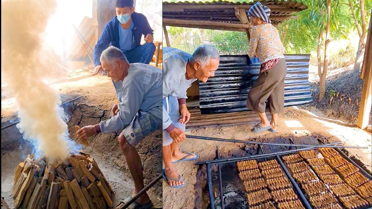 รถของขวัญ เป็นบุญตาบุญปาก ตายายปลาย่างเตาดินอบควันมะพร้าว | เอิร์ธสดชื่น