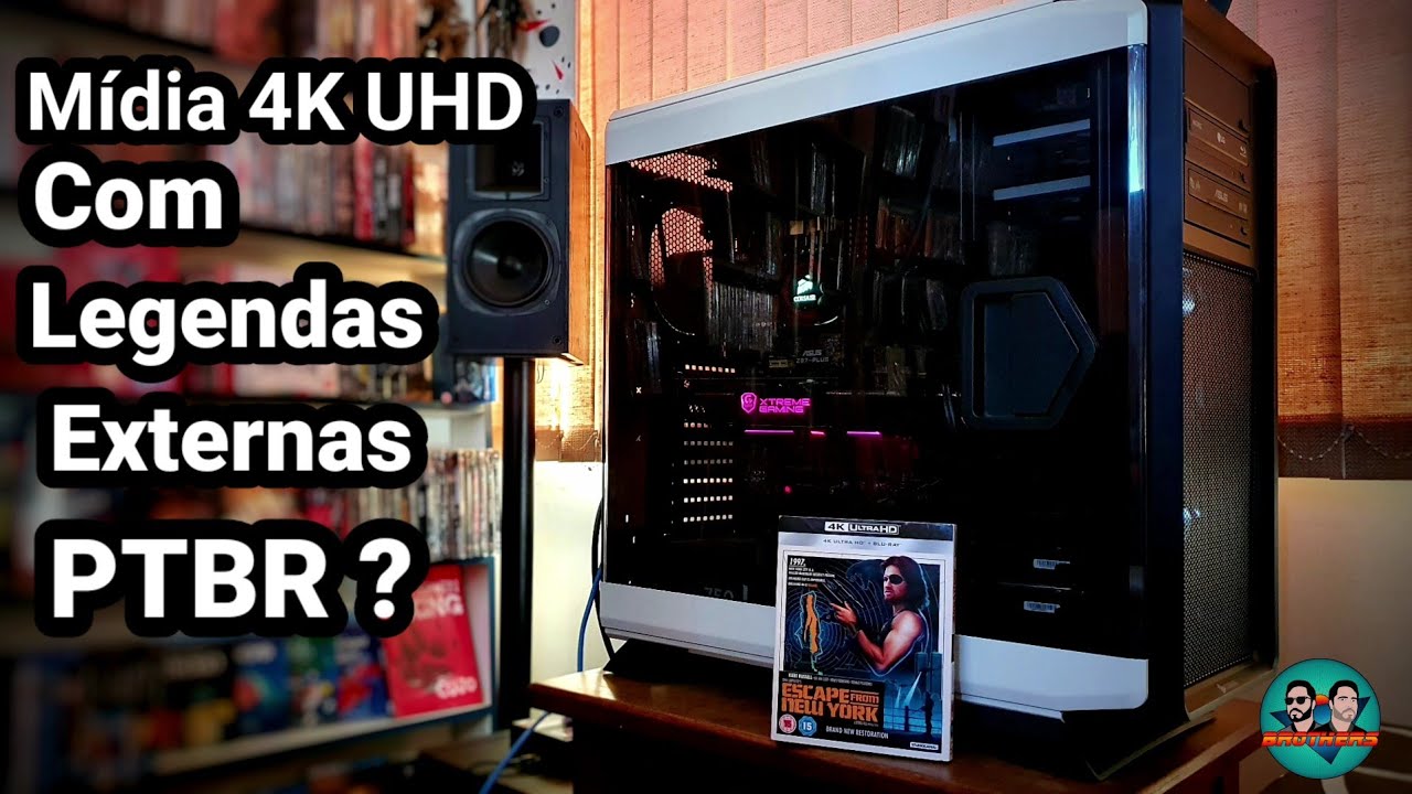 Inserindo legendas externas em PTBR na mídia 4K UHD