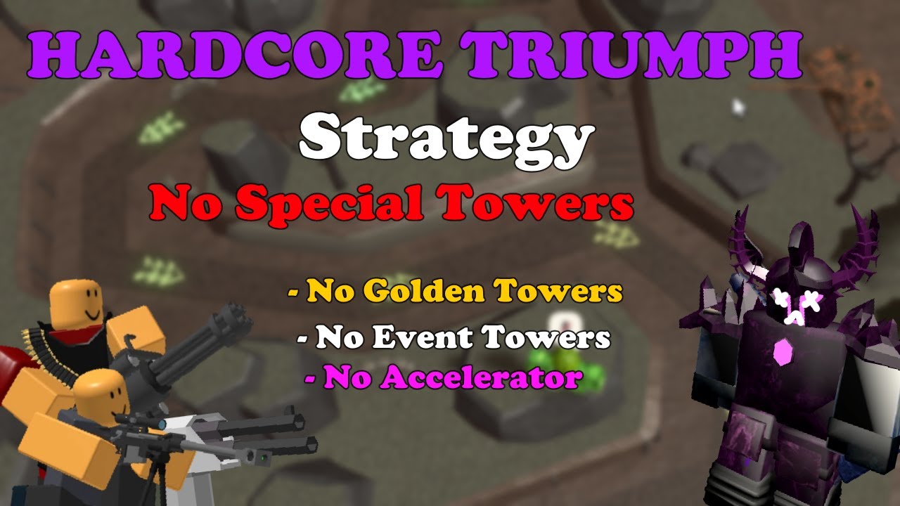 HOW TO BEAT Hardcore With NO Special Towers || Towers Tower Defense Simulator
