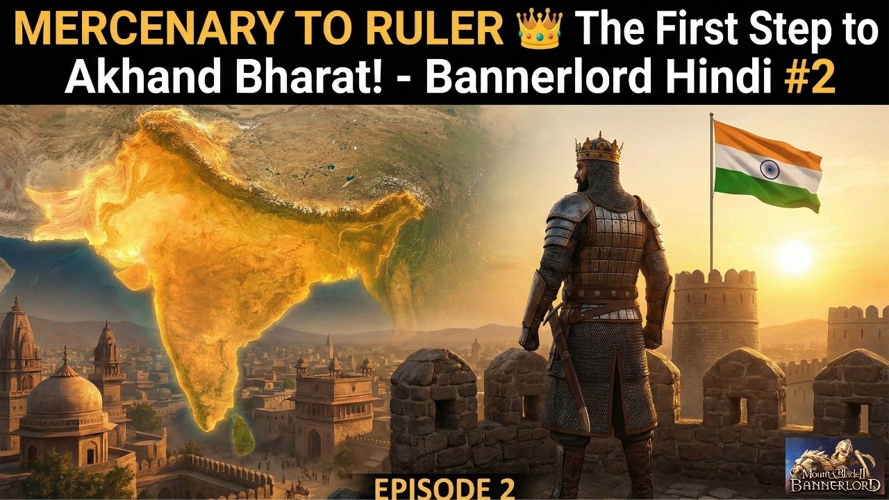 Mercenary to RULER 👑 The First Step to Akhand Bharat! - Bannerlord Hindi #2