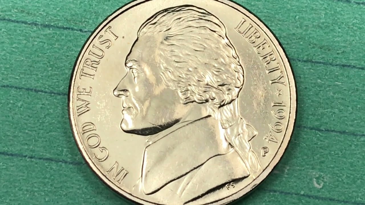 $75 Million - US 1994 Jefferson Nickel Coins Minted - United States 5 Cents