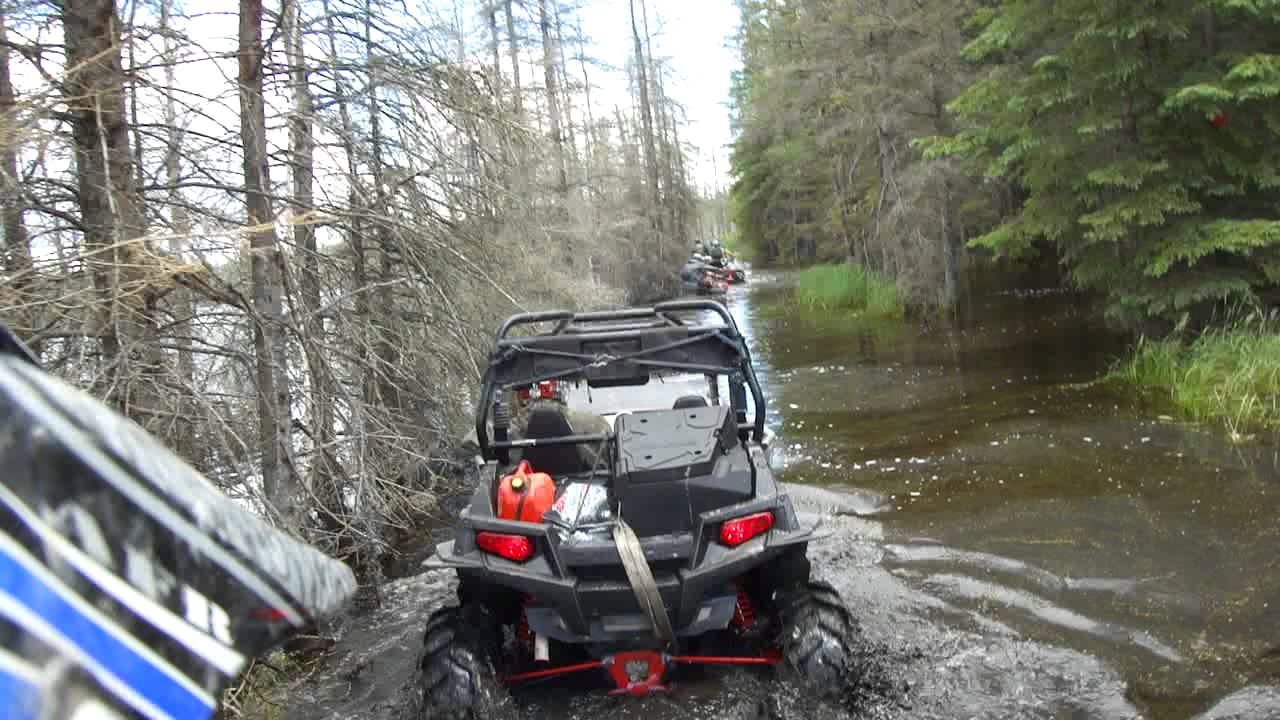 Modded ATV's RZR 900 XP Wet Trail Run
