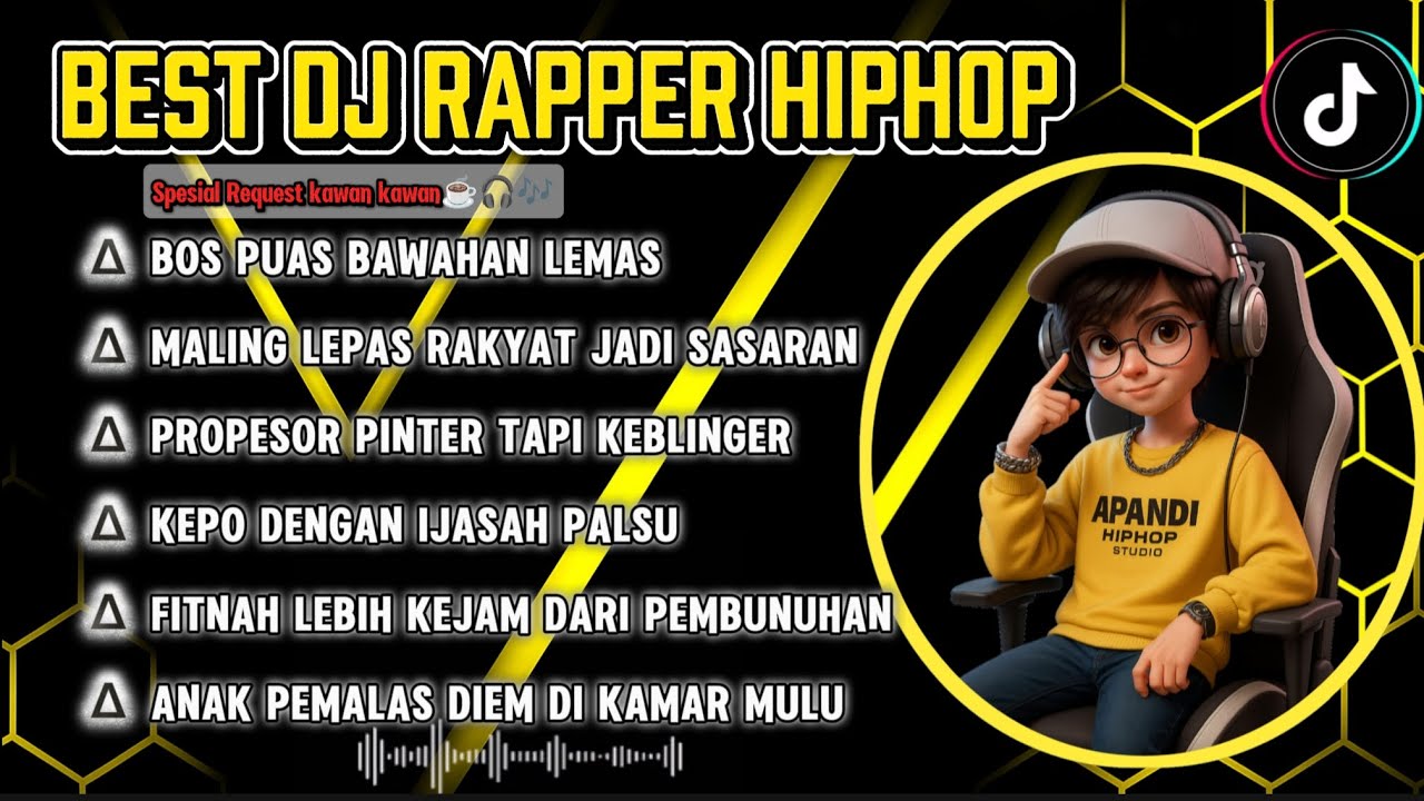 🟡BEST DJ RAPPER HIPHOP TERBARU 2025 ||🎶BOS PUAS BAWAHAN LEMAS🎧 || SPESIAL REQUES KAWAN KAWAN #djrap 