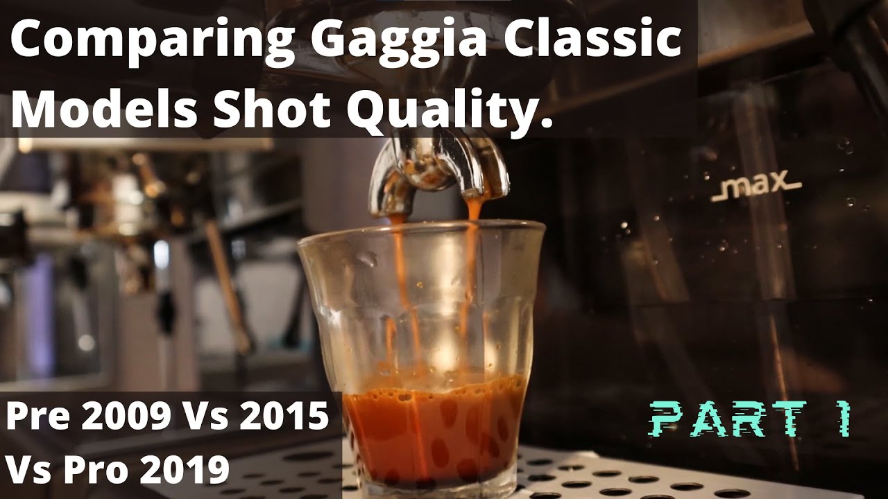 Сравнение моделей Gaggia Classic серии 1, до 2009 г. против 2015 г. против Classic Pro 2019 г., к...