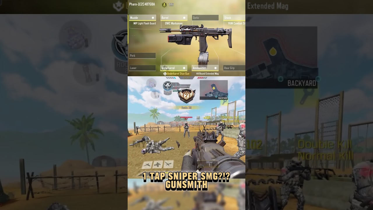 Сборка пистолета-пулемета, убивающего с одного выстрела?!? - Фараон #codm #codmobile #callofdutym...