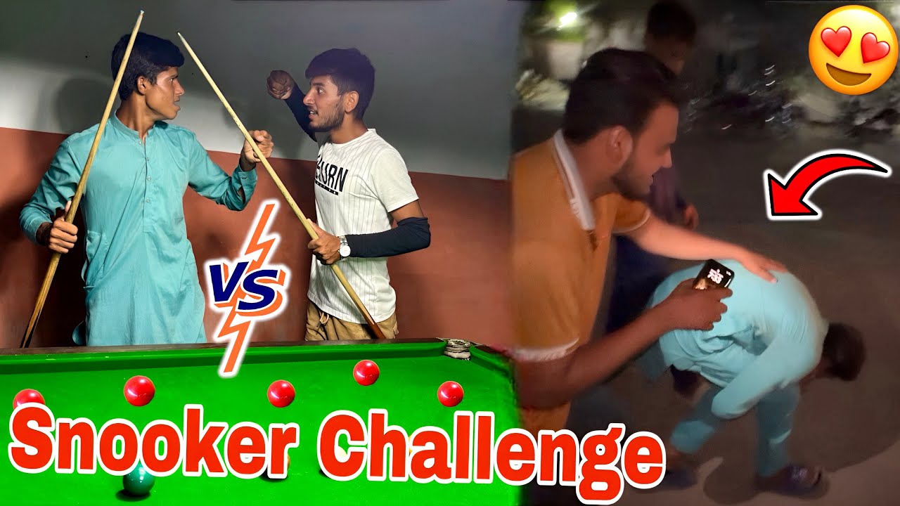 Qari Ky Sath Snooker Game Challenge Hogya😍 Qari Ko Bazar Main Murgha Banaya😂