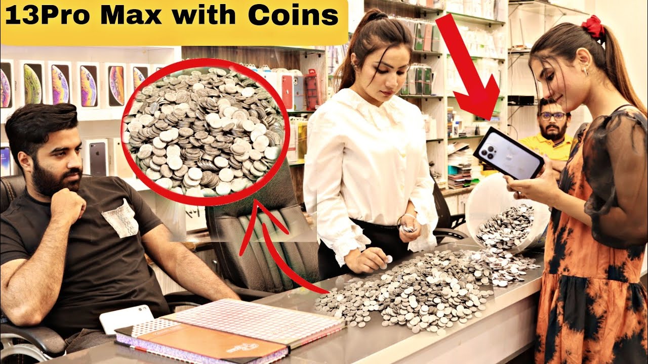 Buying iPhone 13 Pro Max With Coins - Prank@crazycomedy9838