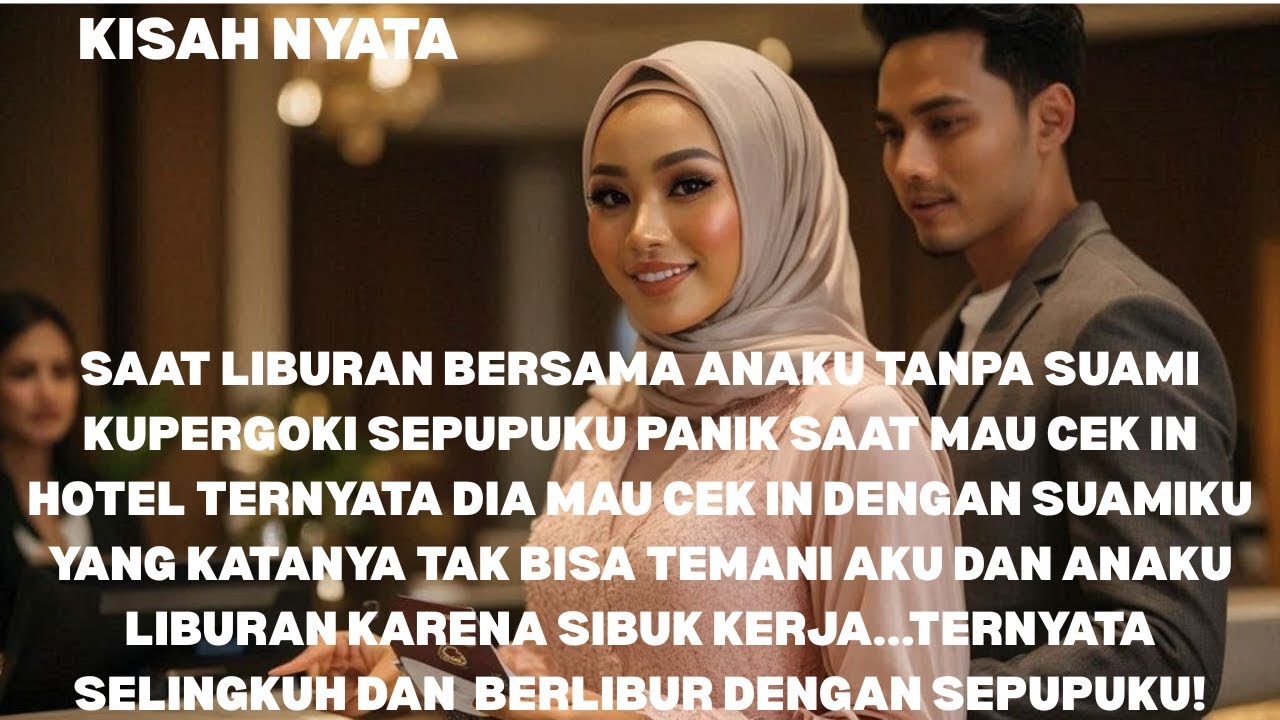 SUAMIKU PANIK SAAT KUPERGOKI CEK IN HOTEL DIBALI DG SEPUPUKU PDAHAL DIA BRALASAN SIBUK KUAJAK LIBURN