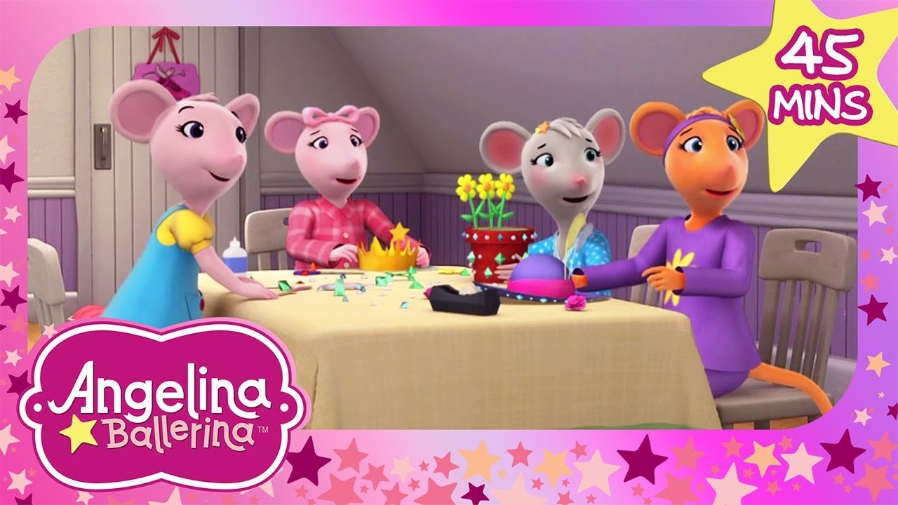 Cookies and Sleepovers with the Girls | Angelina Ballerina | 9 Story Kids