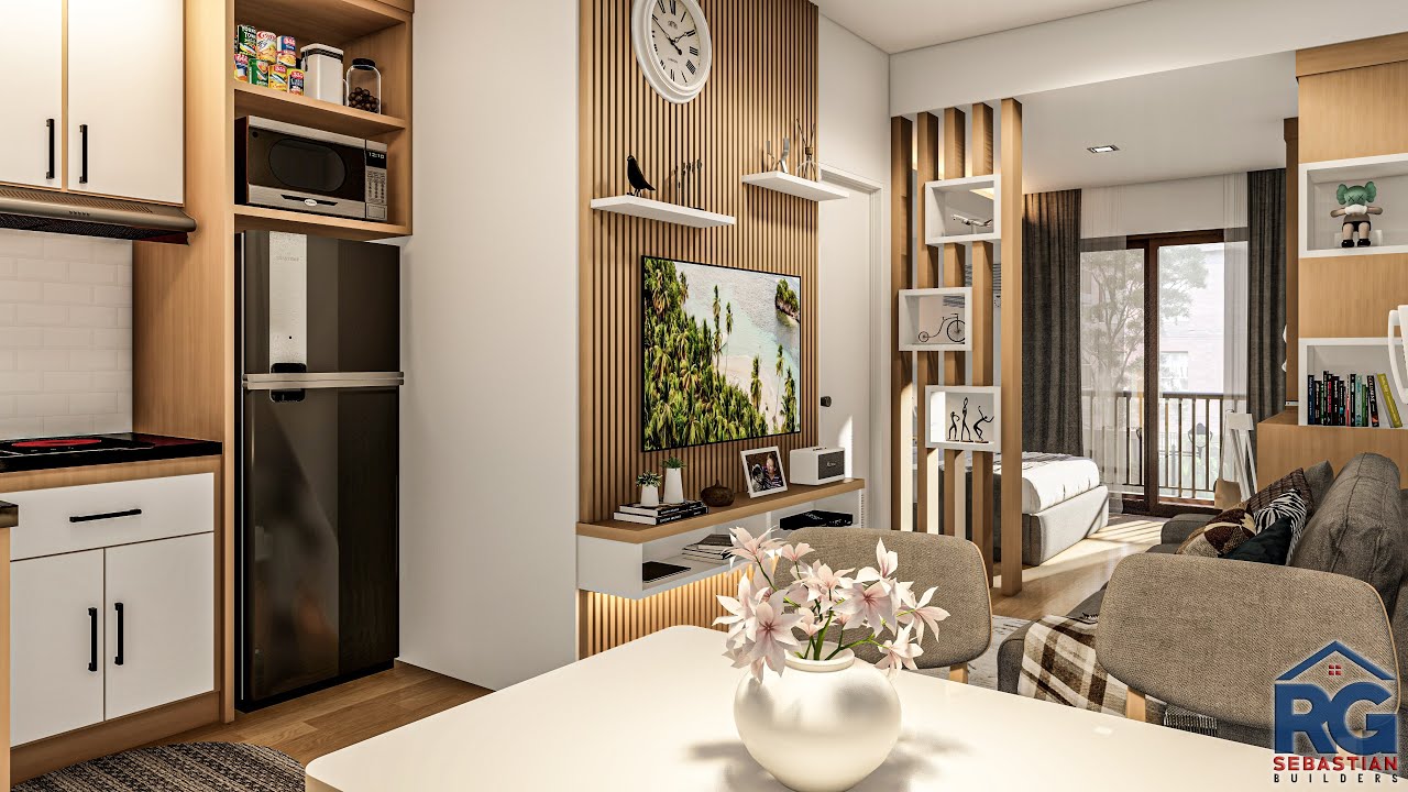 32 sqm. Studio Type Condo unit -Interior Animation- Acacia Escalades, Pasig