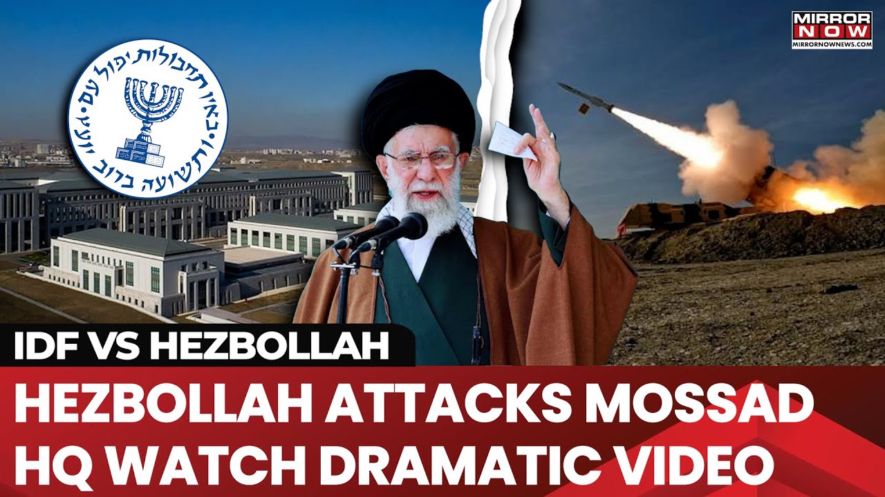 Iran-Israel War: Hezbollah Releases Footage Of Tel Aviv Attack On Mossad HQ, IDF Base | Worlds News