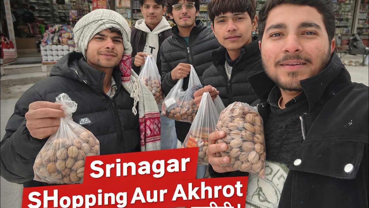 SRINAGAR ME SHOPPING KARI🛍️😍|| AKHROT KHREEDE 😱Part-2