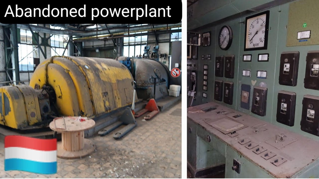 Verlaten Energiecentrale met beveileging en alarm gaat af ...