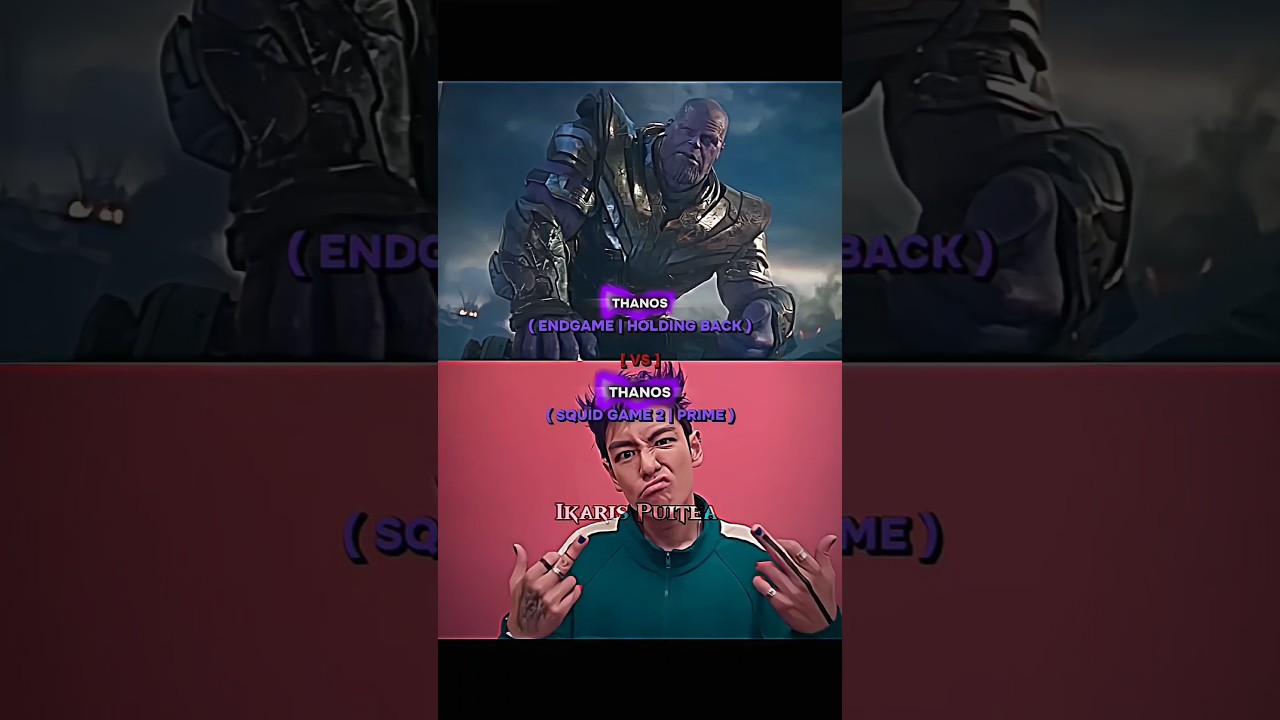 Thanos ( MCU ) vs Thanos ( Squid Game )