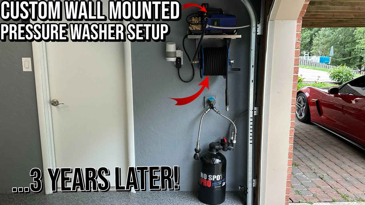 Upgrade Your Pressure Washer Setup with This Game-Changing Wall Mounted SOLUTION! 3 year REVIEW!