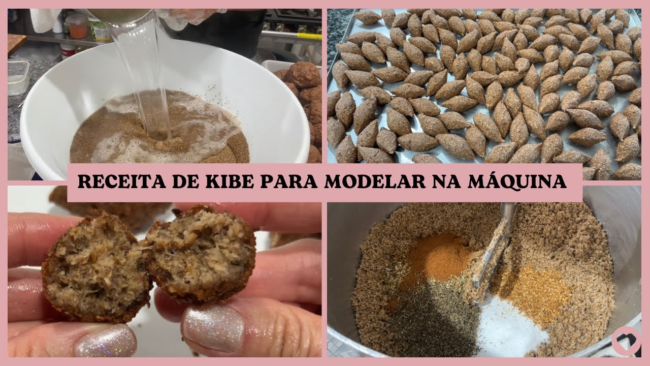 MASSA DE KIBE PARA MODELAR NA MÁQUINA, ficou perfeita 😮‍💨🤌🏻