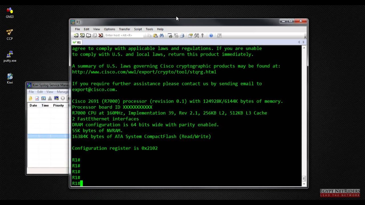 شرح تخزين رسائل أجهزة سيسكو على سيرفر Syslog خارجى