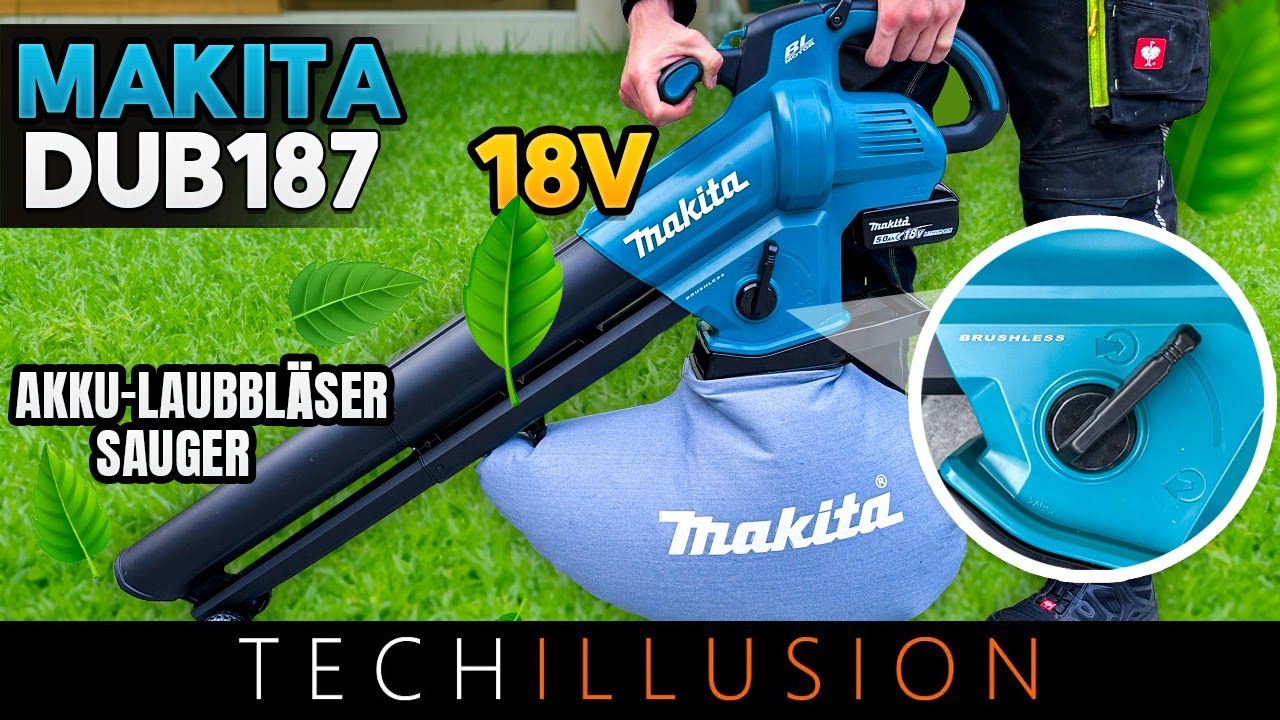 🔥TOP! DER NEUE 18V AKKU LAUBBLÄSER / SAUGER DUB187 von MAKITA!😱 - Makita DUB187Z - Review & Test