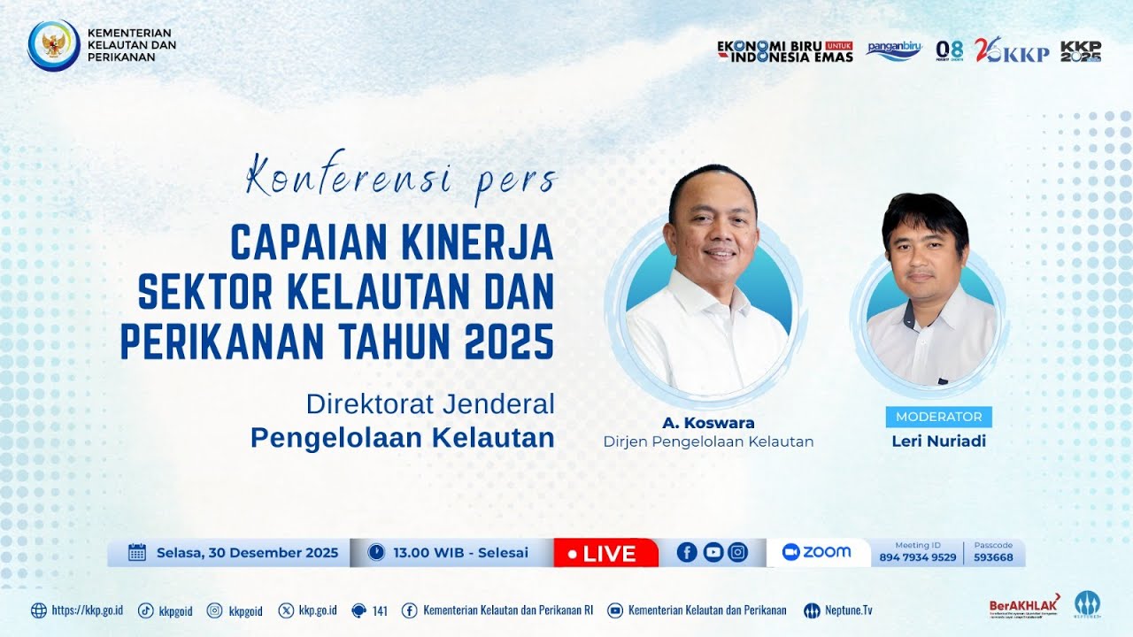 KONFERENSI PERS CAPAIAN KINERJA KELAUTAN DAN PERIKANAN - DIREKTORAT JENDERAL PENGELOLAAN KELAUTAN