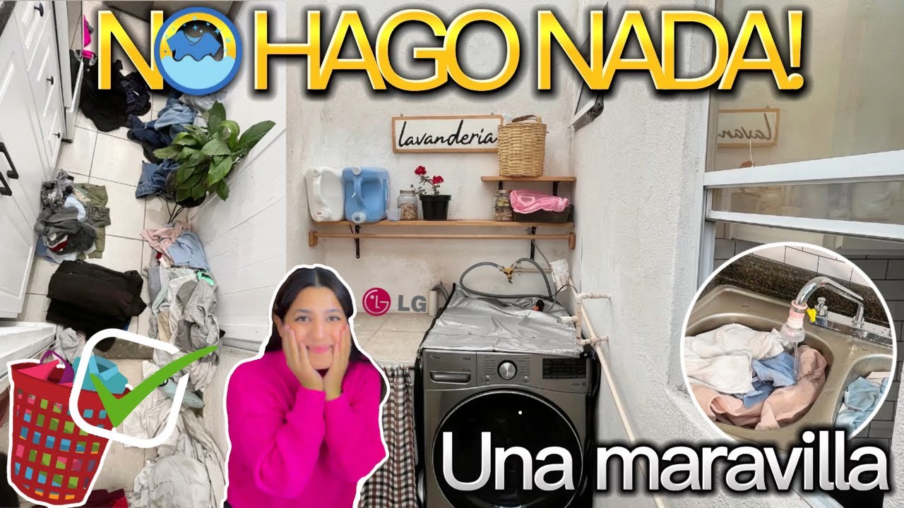 RUTINA DE LAVADO ✅ hace todo y AHORRA | lavandería | Ale García