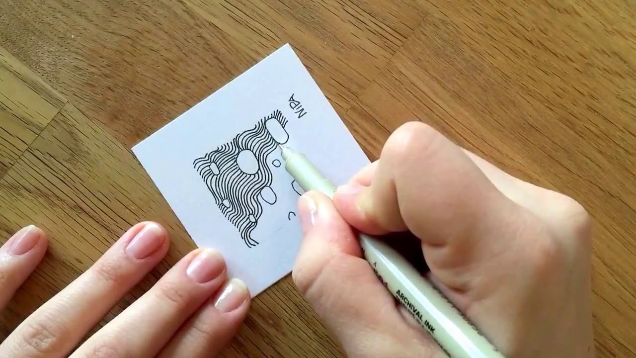 Zentangle® Muster: Nipa