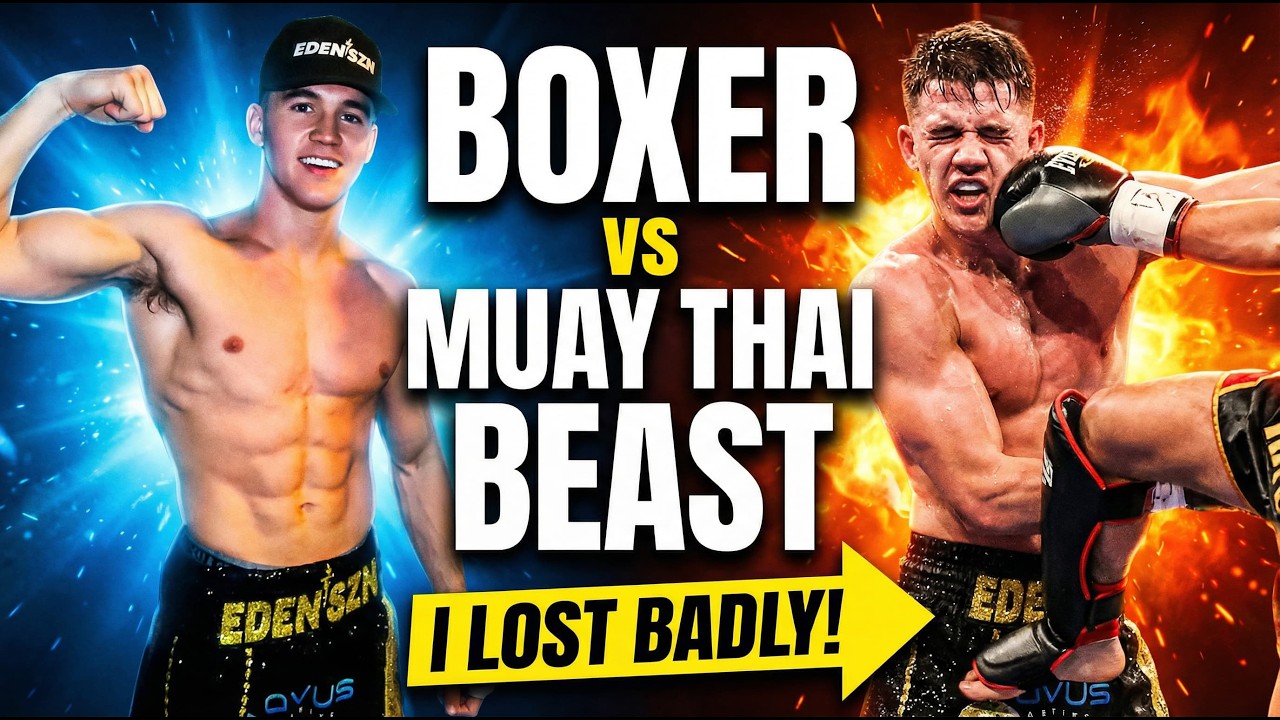 Боксер с YouTube спаррингует с монстром муай-тай, и вот что происходит...