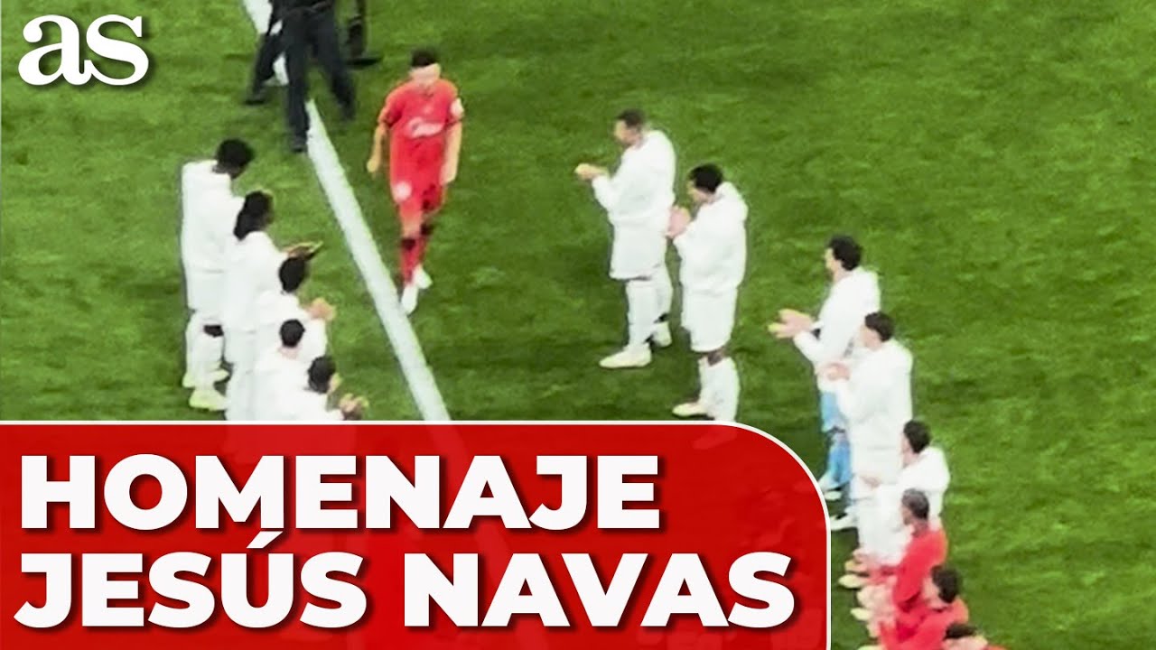 HOMENAJE a JESÚS NAVAS en el REAL MADRID - SEVILLA FC | Último partido | BERNABÉU
