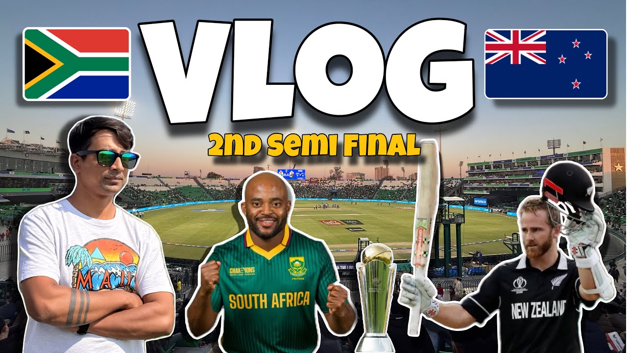 Watched NZ vs SA 2nd Semi Final Match 🏏 in Gaddafi Stadium Lahore| ICC CHAMPIONS TROPHY |VLOG 14