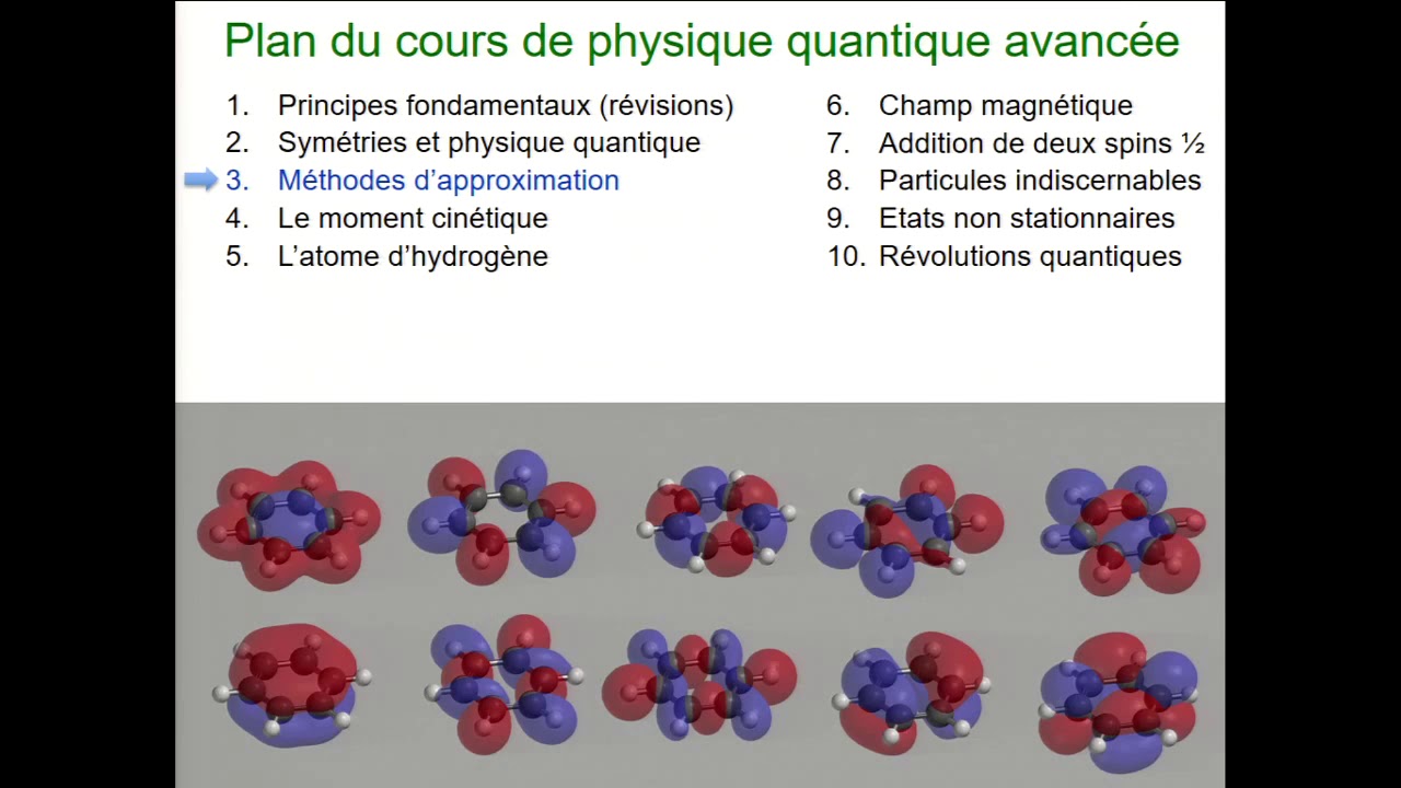 Cours de physique quantique - &Eacute;cole Polytechnique - S&eacute;ance 1/10