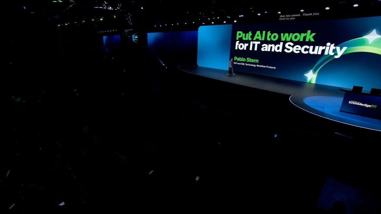 ServiceNow Knowledge 2025 keynote | Pablo Stern EVP Technology Workflow