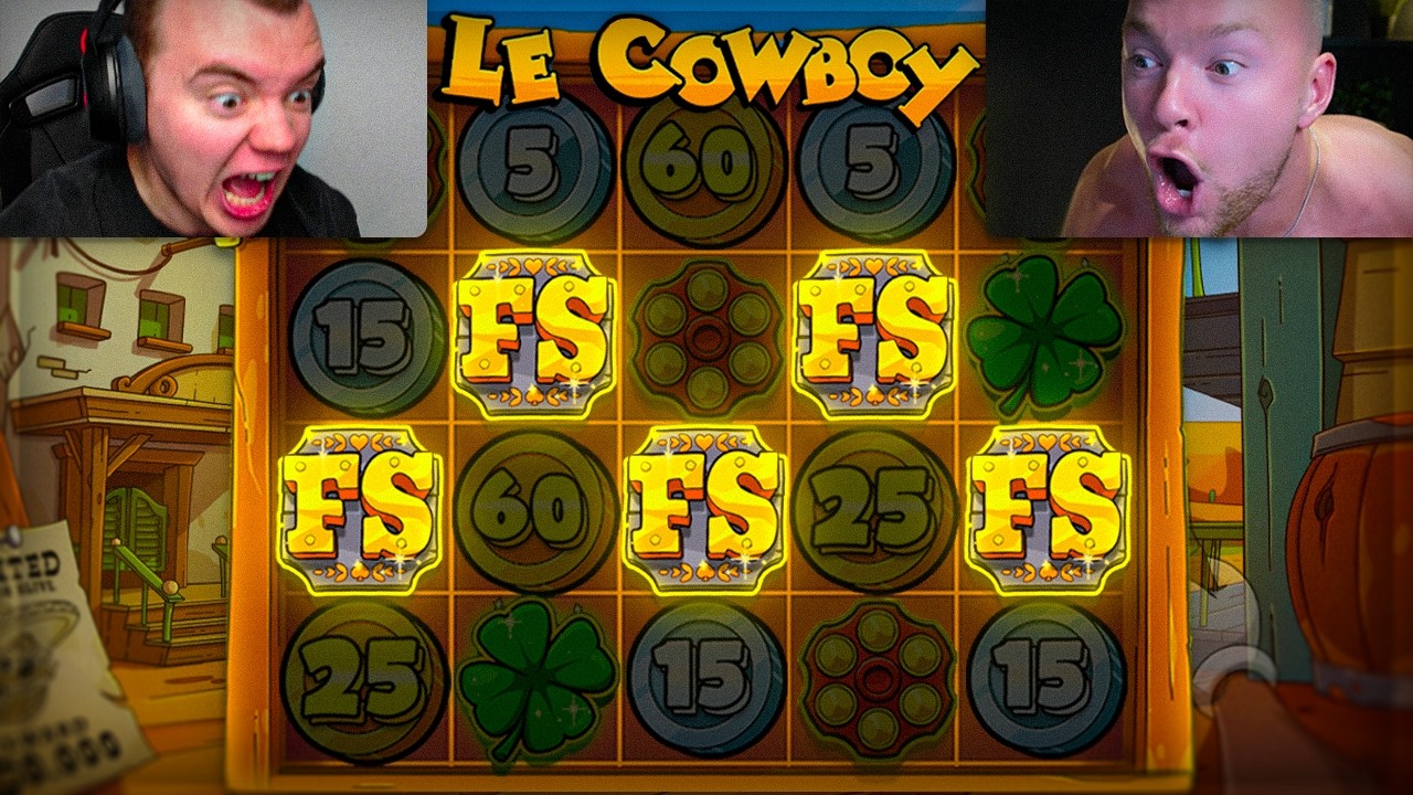 WE GOT THE 5 SCATTER BONUS ON LE COWBOY AND IT PAID HUGE!