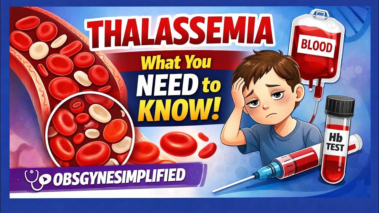 Thalassemia Explained in 5 Minutes | Causes, Symptoms & Prevention #Thalassemia @Obsgynesimplified 