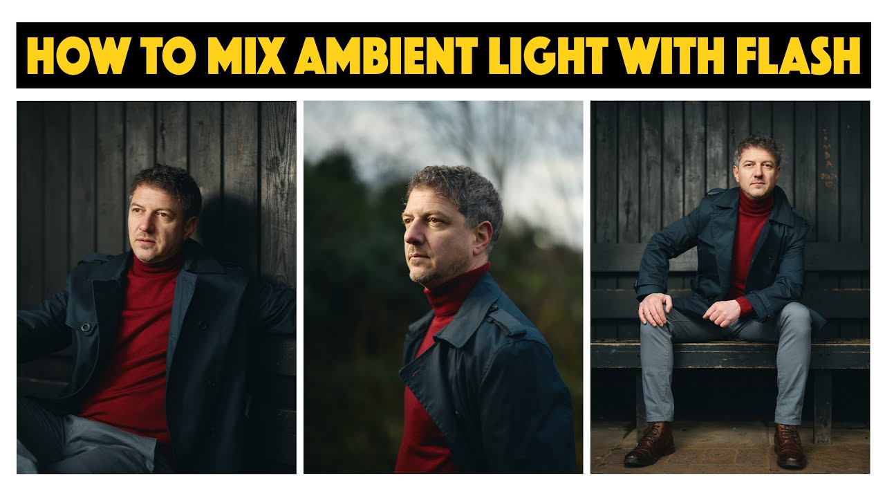 Photography lighting - mixing ambient light with flash on location #OffCameraFlash #Sonya7IV 