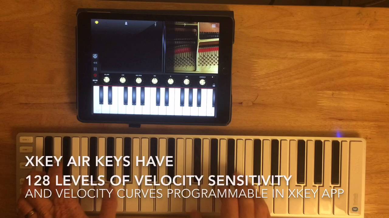 XKey Air and iPad Wireless Midi demo
