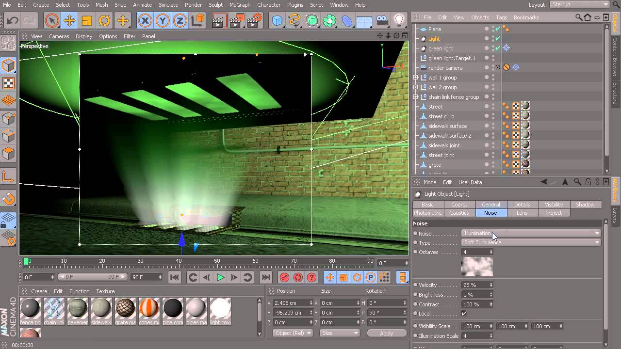 Introduction to Lighting in CINEMA 4D - 15 Volumetric lighting in CINEMA 4D