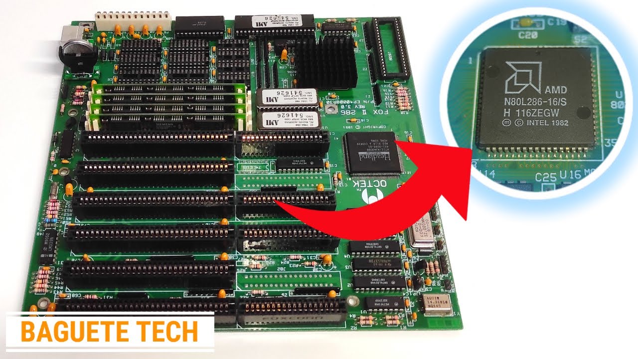 Motherboard OCTEK Fox II 286 16MHz - Limpeza e Reparação