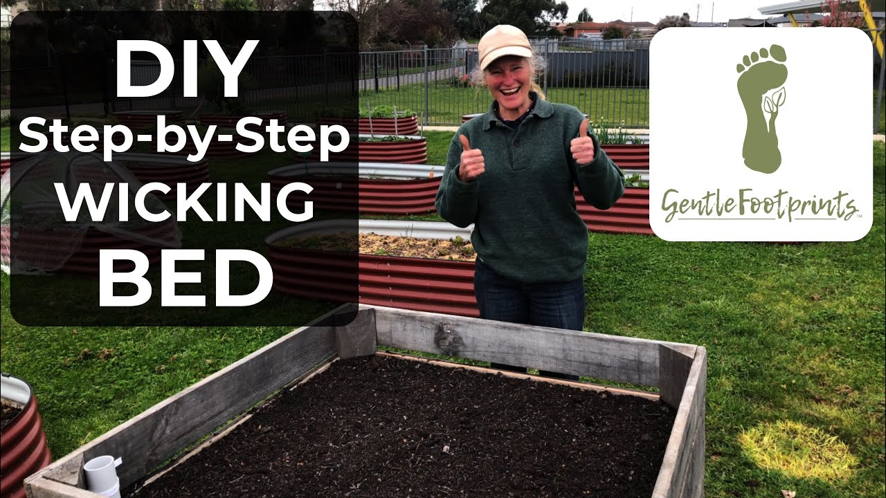 DIY Step-by-Step water saving wicking bed to grow your own food!