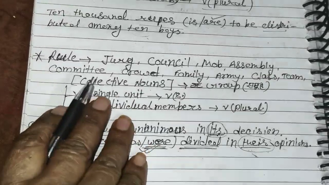 Subject verb agreement #part-4#rpsc first grade first paper of English 