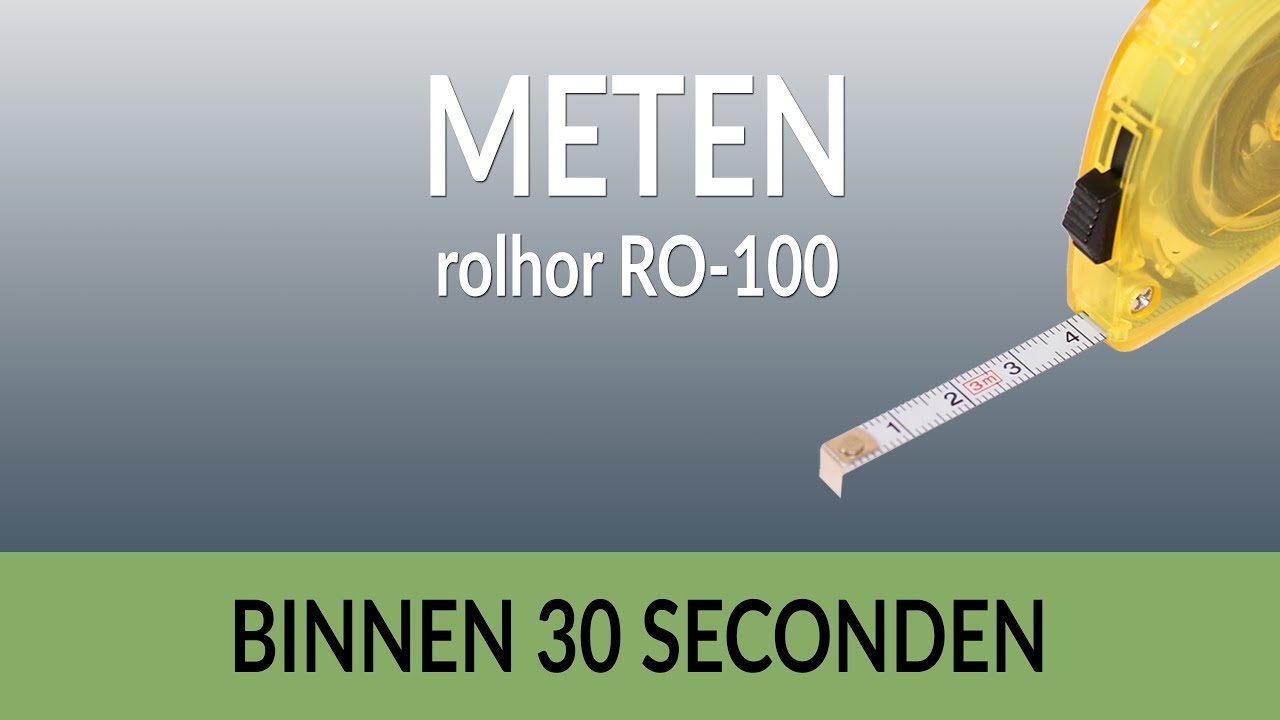 Meten voor een rolhor RO-100
