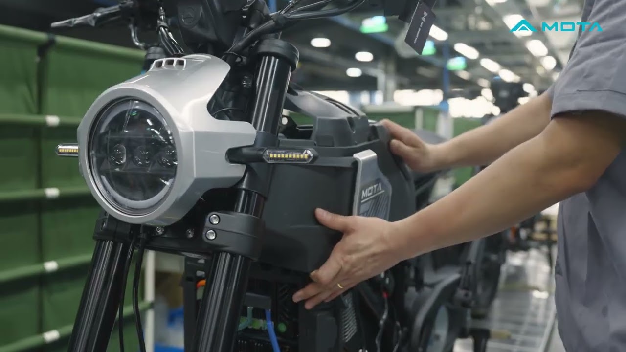 Entering Mota Electric Motorcycle Factory