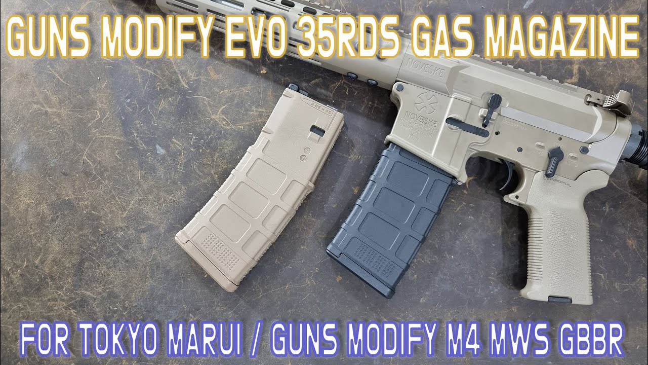 GUNS MODIFY EVO MAGAZINE FOR TOKYO MARUI 마루이 MWS용 EVO  PMag 매거진
