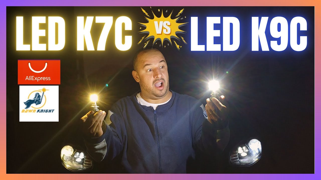 INSTALAÇÃO E TESTE COMPLETO DAS LÂMPADAS LED DAWNKNIGHT K9C E K7C TUTORIAL COMPLETO SPORTAGE