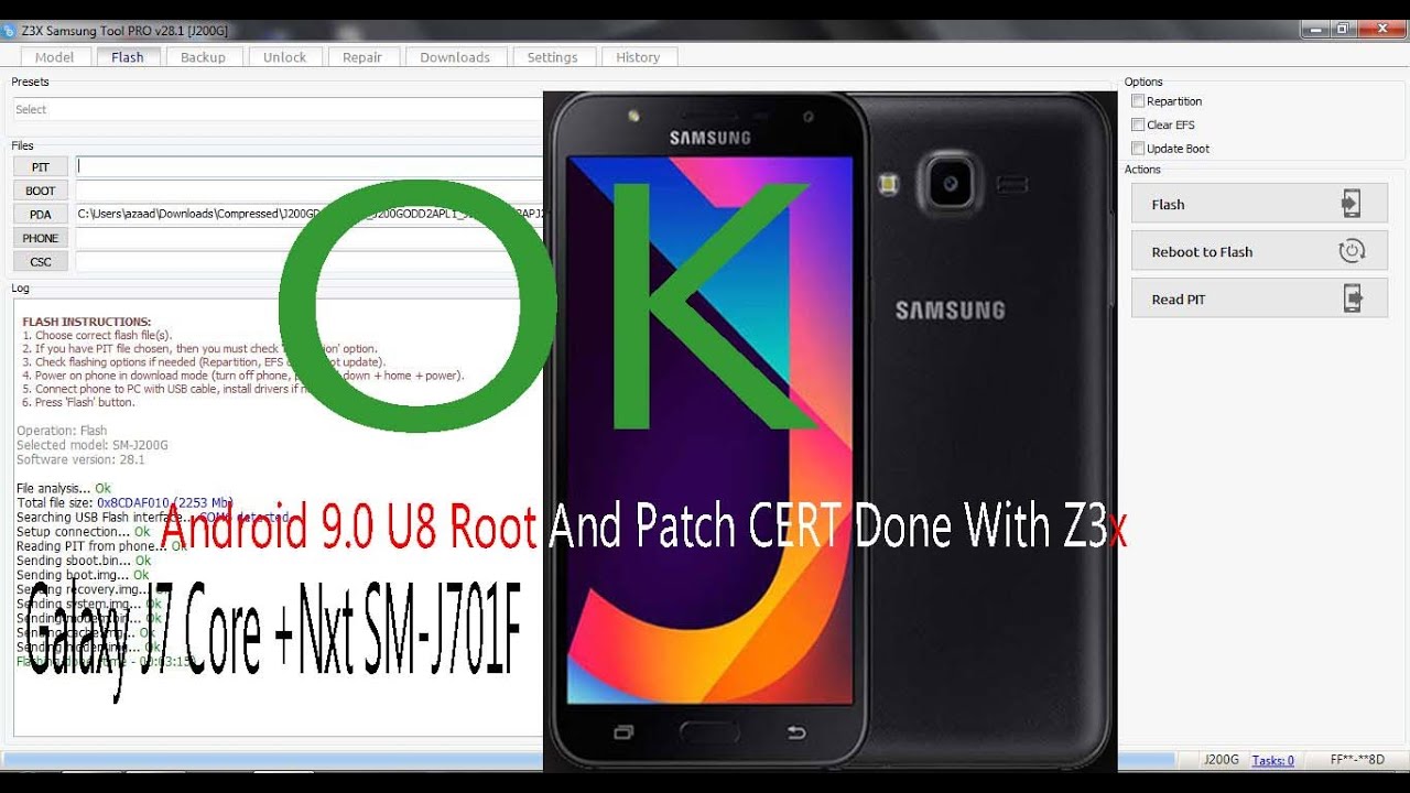 How To Root Samsung J7 Core SM-J701F 9.0  IMEI Repair&  Root And Patch CERT Done