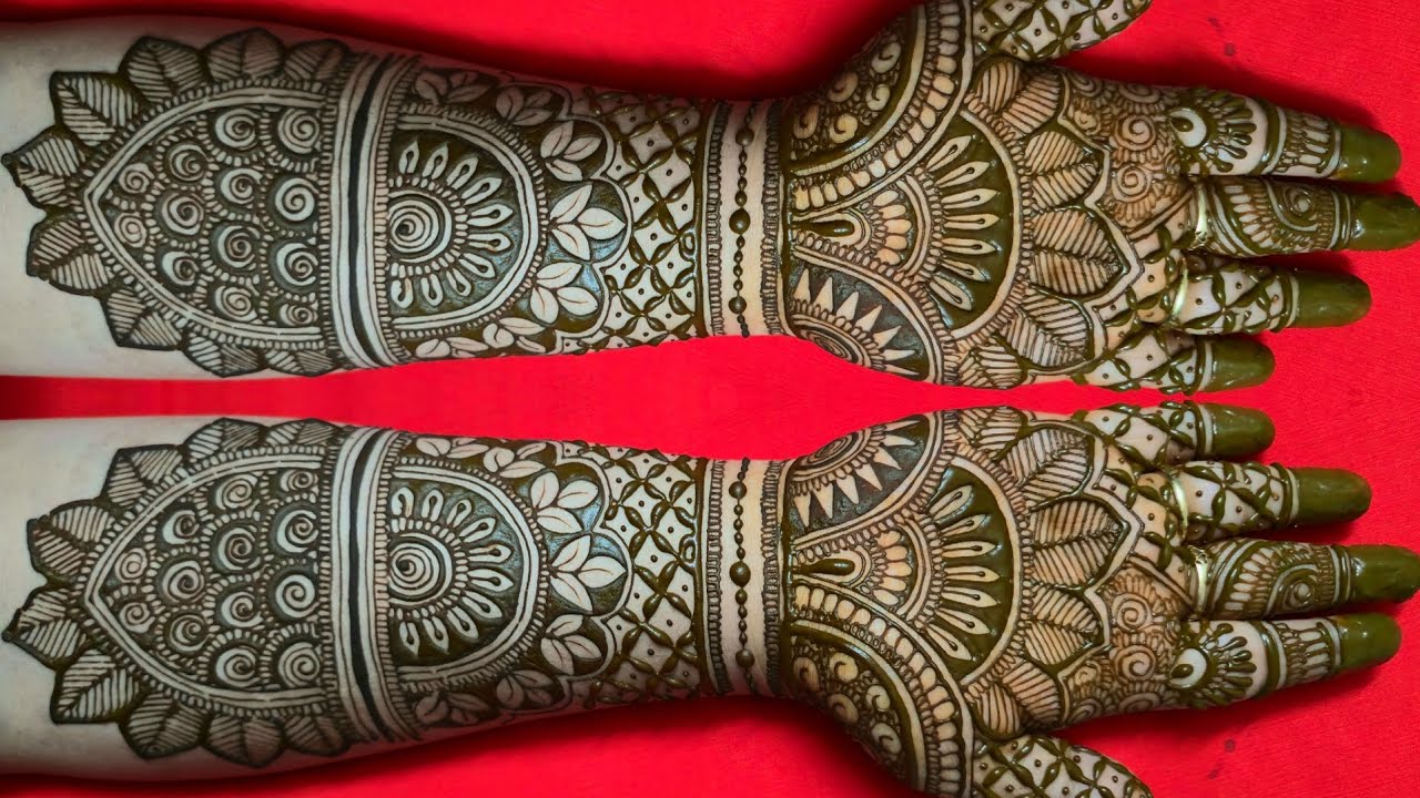 EASY DULHAN MEHENDI DESIGNS FOR FULL HANDS | WEDDING MEHNDI DESIGNS | BRIDAL HENNA MEHNDI DESIGNS