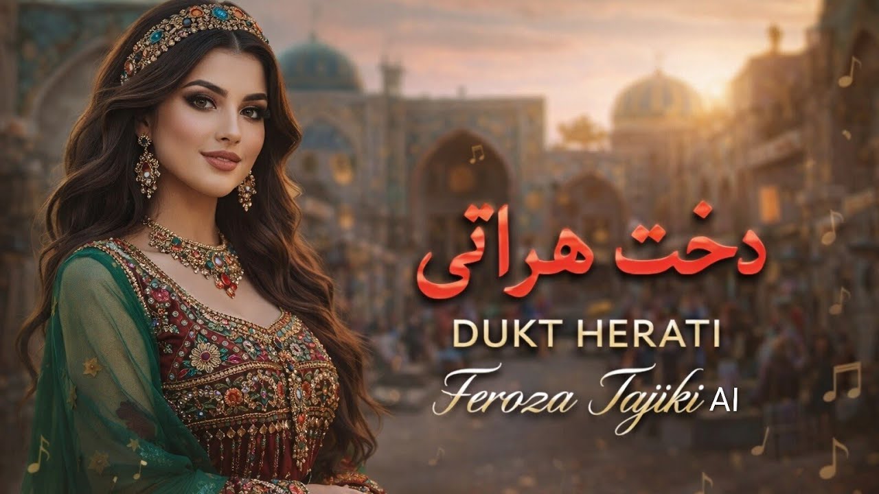 دخت هراتی |  باز خوانی آهنگ محلی هراتی Dukht-e-Herati | Afghan  Song (Cover by Feroza Tajiki AI 
