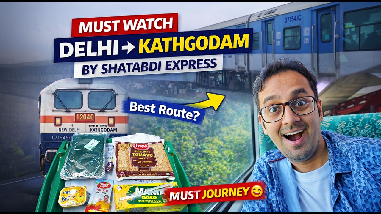 Delhi to Kathgodam by Shatabdi Express 🚆| Full Journey Vlog | Chair Class Train